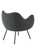 Upholstered Version Fiberglass Arm Chair RM58 Soft Abrasion Resistance