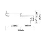 Hot And Cold Mixer 360 Rotate 35mm Foldable Kitchen Faucet