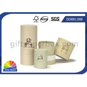 China Luxury Matte Laminated Paper Packaging Tube for Candle / Cosmetic / Skincare Box on sale