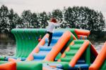Large Commercial Inflatable Water Splash Park / Floating Water Playground
