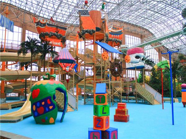 Outdoor Water Amusement Parks Custom Water Slides Combination For Hotel / Water