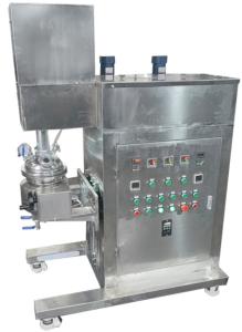 China Vegetable Salads Vacuum Emulsifying Mixer Machine SUS304 High Shear Emulsifier Mixer factory