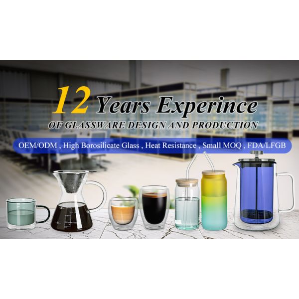 Customization Creativity High Borosilicate Cute Vertical StripeIced Thickened Glass Cups For Drinking Coffee Juice