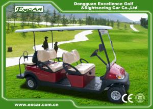 China Red 48V Electric Golf Buggy 275A Controller Golf Buggy With Seat 1 Year Warranty factory