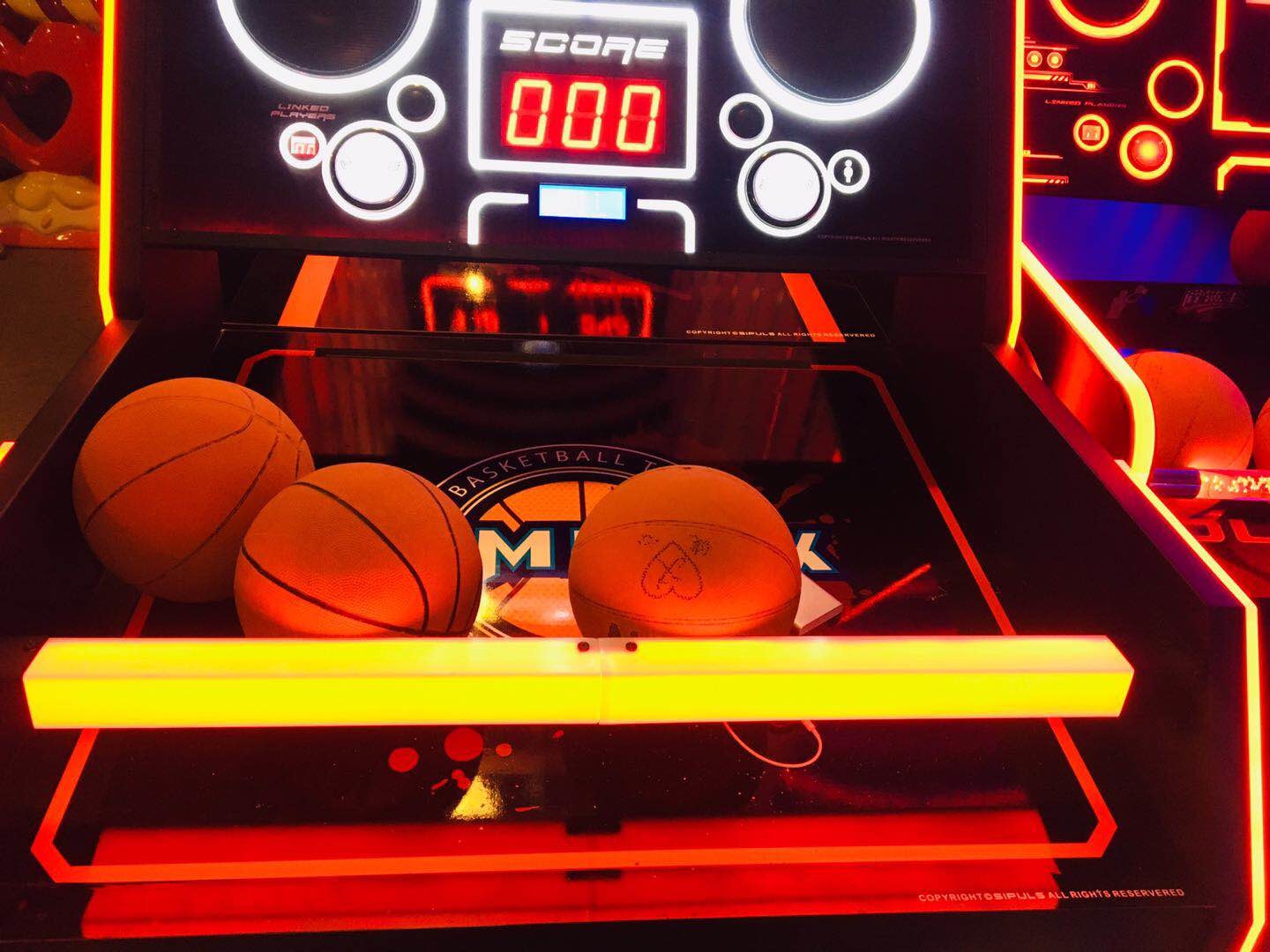 Star Mvp Basketball Shooting Game Machine Amusement Equipment For 1 - 2 Players