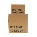 Rigid Corrugated Board Brown Shipping Carton Box Packaging For Customer