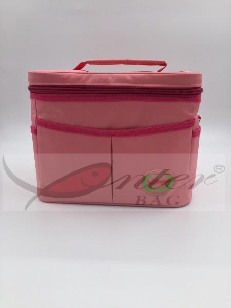 Pink Lunch Cooler Bags , Insulated Soft Cooler Oxford Cloth Material For Ice