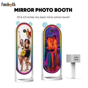 China Portable Digital Selfie Mirror Photo Booth Interactive Touch Screen With Camera And Printer on sale