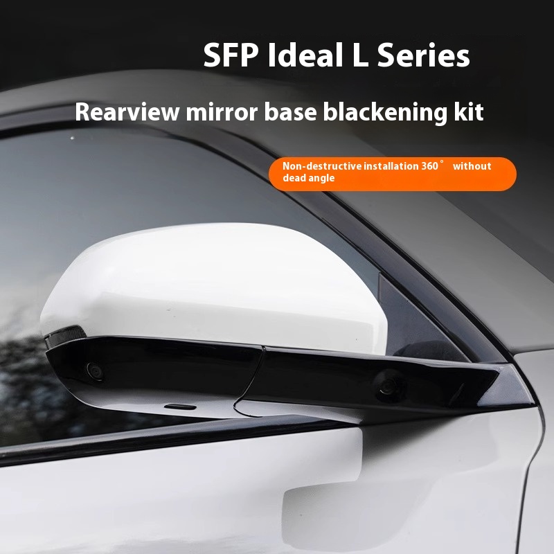 Custom Black Side Mirror Base Upgrade for Lixiang L9L8L7 SFP Paste Modification Improved Functionality