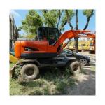 2560 Working Hours Doosan Mini Wheel Digger DX 60W Used 6 Ton Wheel Shovel in