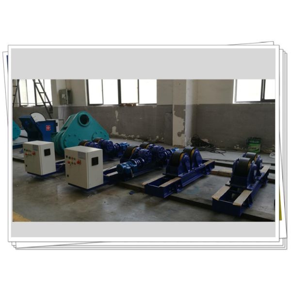 China 2800mm Adjustable 10T Pipe Welding Vessel Rollers With PU Wheel factory