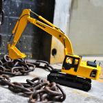 Komatsu PC200 Excavator 1/43 Scale Diecast Metal Model Collectible Opening Doors