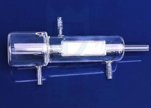 China Polishing Double Deck Clear Fused Silica Tube With Side Tube factory