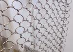 Gold Fireproof Chainmail Ring Mesh Curtain 3.8mm-50mm Aperture