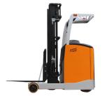 Electric Reach Truck Reach Forklift VNA Stand On Type 1500kg Loading