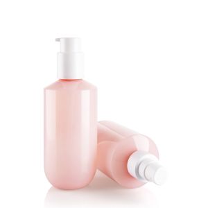 Pink Unique PETG Cosmetic Bottles 200ML Customizable With PP Pump
