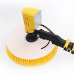 7.5 Meters Extendable Aluminum Pole Single Head Rotary Brush Solar Panel