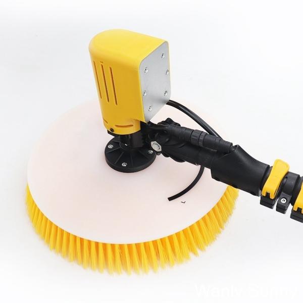 7.5 Meters Extendable Aluminum Pole Single Head Rotary Brush Solar Panel