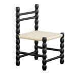 Traditional Woven Rope Seat and Solid Wood Dining Chair for Your Restaurant