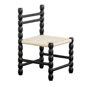 China Traditional Woven Rope Seat and Solid Wood Dining Chair for Your Restaurant Business Needs factory