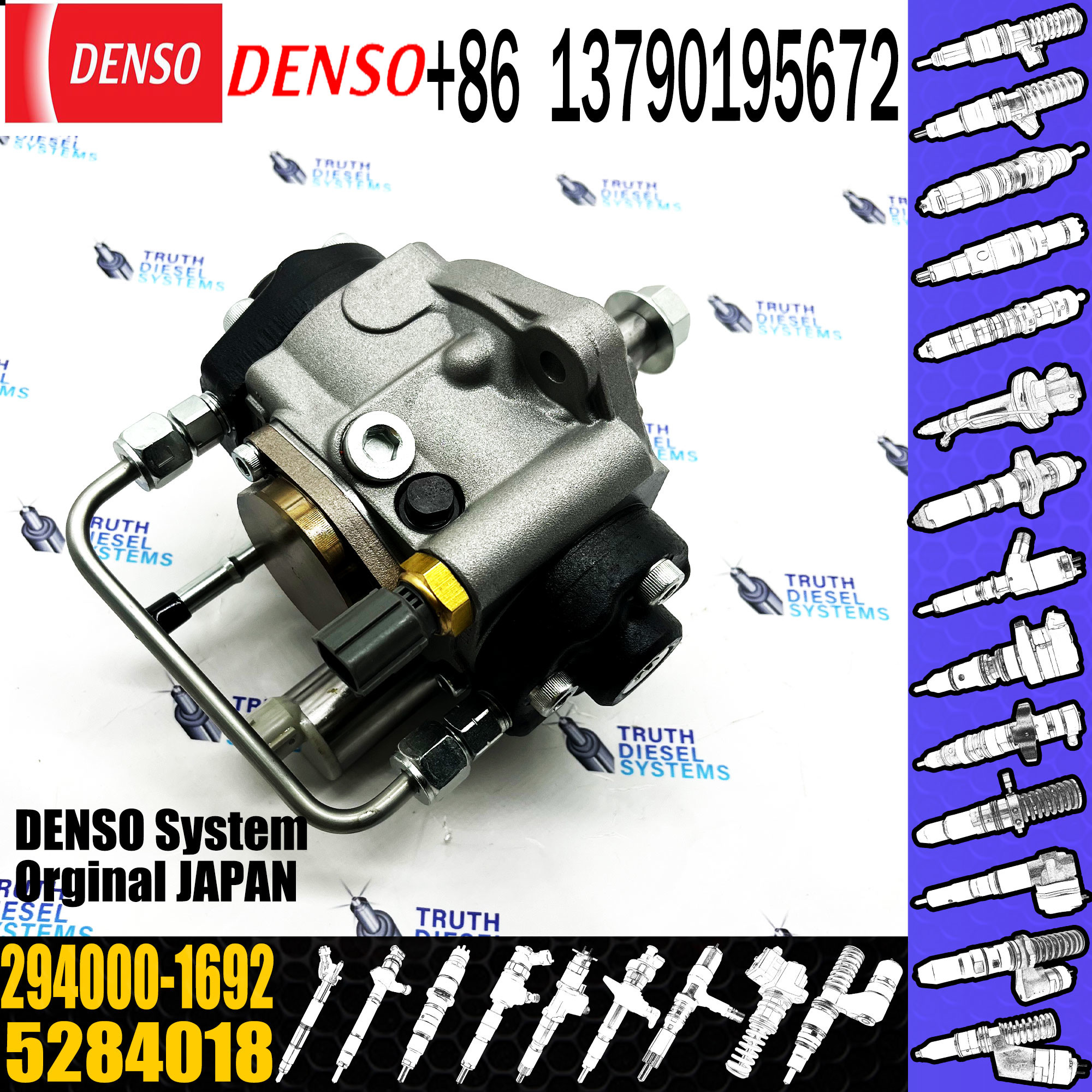 High quality HP3 high pressure pump 5284018 FOR Cummins ISBE3.9 ISBE 5.9L 294000-1692