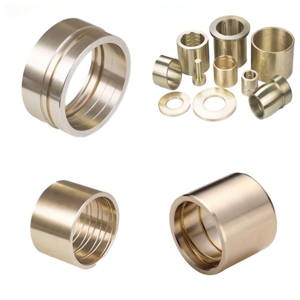 C86300 CuZn25Al5 Solid Bronze Bushing 9642218 Excavator Bucket Sleeve Bearing