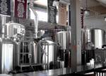 2000L 3 Vessel Brewhouse Fired Direct Heating Manual Beer Brewery Equipment