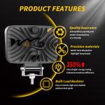5" 33LED 100W Square Off Road Work Light White For JEEP 4x4ATV UTV