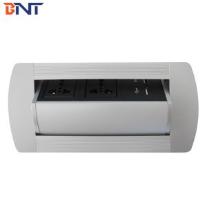 Office Desk Pop Up Power Data Jack With 2*Universal Power / 2* USB Configuration