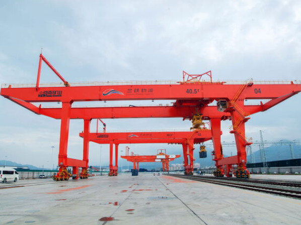 Heavy Duty Double Girder RMG Rail Mounted Container Gantry Crane