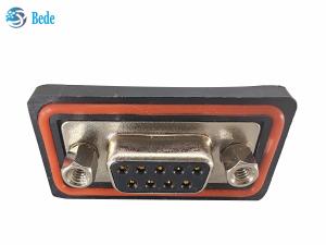 China PA66 Silicone D Sub9 Female Connector High Current Voltage 500V Mounting Type Soldered factory
