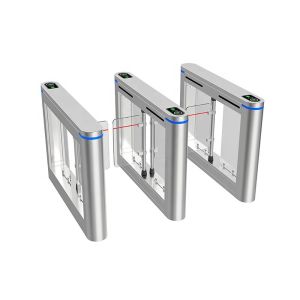 Automatic Security Swing Turnstile Barrier Gate RS485/IP/TCP For Office Hotel