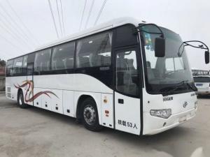 China Low Kilometer Airbag Chassis Euro III Good Condition Double Doors Used Coach Bus Higer Brand Model KLQ6129 53 Seats factory