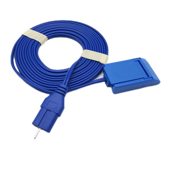 China Medical Esu Cable 2.0mm Grey Or Blue For Bipolar Plate Negative Plate factory