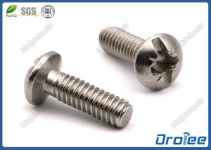China Stainless Steel Pozi Slotted Combo Drive Round Head Machine Screws factory
