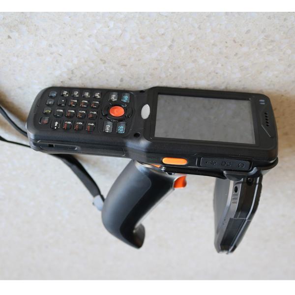 China Impinj R2000 Handheld Barcode Scanner , UHF RFID Card Reader RS232 / USB Interface factory