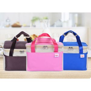 Rectangular Insulated reusable custom cooler bag aluminium foil lunch bags