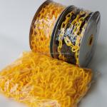 8mm PE Red/White Yellow/Black Color Plastic Safety Chain for Durable Roadway