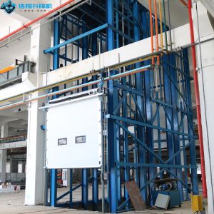 Hydraulic Guide Rail Cargo Lift for Industrial Material Handling