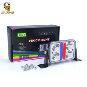 China Rectangle 30W Red Blue Flash 80V Large View LED Work Light Outdoor Accessories factory