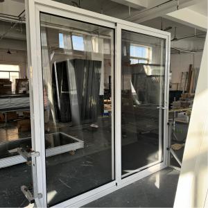 China Thermal Break Alumimum Sliding Glass Door Manual Roller Shutter Double Tempered Glass factory