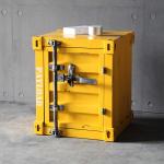 Coffee Bar Hotel Square Iron Shipping Container End Table Customized