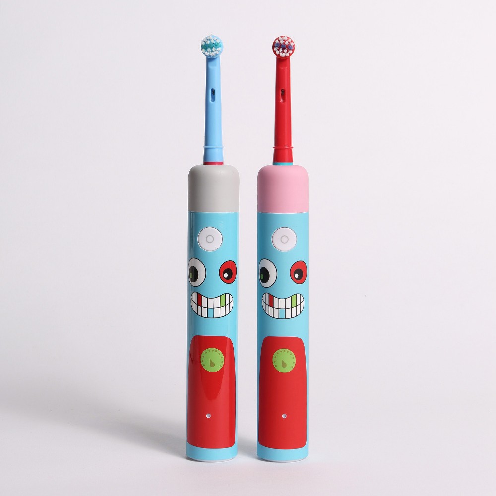 Compatible Oral B Blue indicator bristle Kids Electric Toothbrush for Children