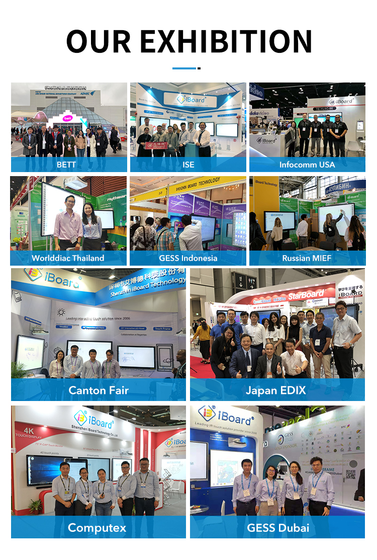 High Precision Control Interactive Smart Whiteboard 102 Inch Aluminum Alloy Frame