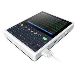 China Advanced 12-Lead ECG Machine 10.4&quot; Touchscreen Glasgow Algorithm Wireless Connectivity factory