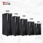 600mm / 800mm Locking Network Cabinet Anti - Vibration For Communication