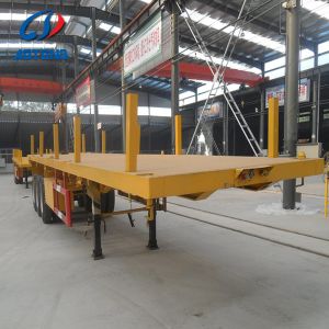 Shipping Container Twistlocks Bolster Platform Flatbed Semi Trailer
