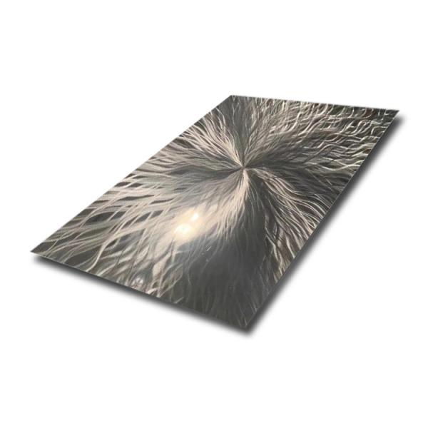 4x8ft Polished Stainless Steel Texture 304 316 Mirror Finish 3D Art Decoration