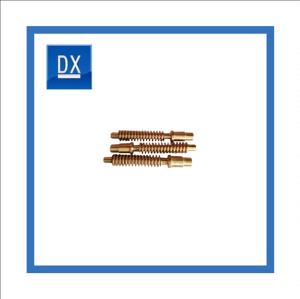 China Bronze Auto Electric Seat Worm Gear Parts With Overall Carburizing Treatment factory