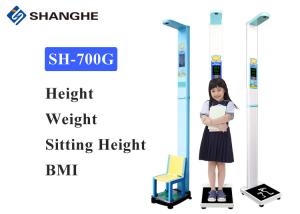 China Ultrasonic Weight Machine For Child , Voice Guidance Weight And Height Scale factory